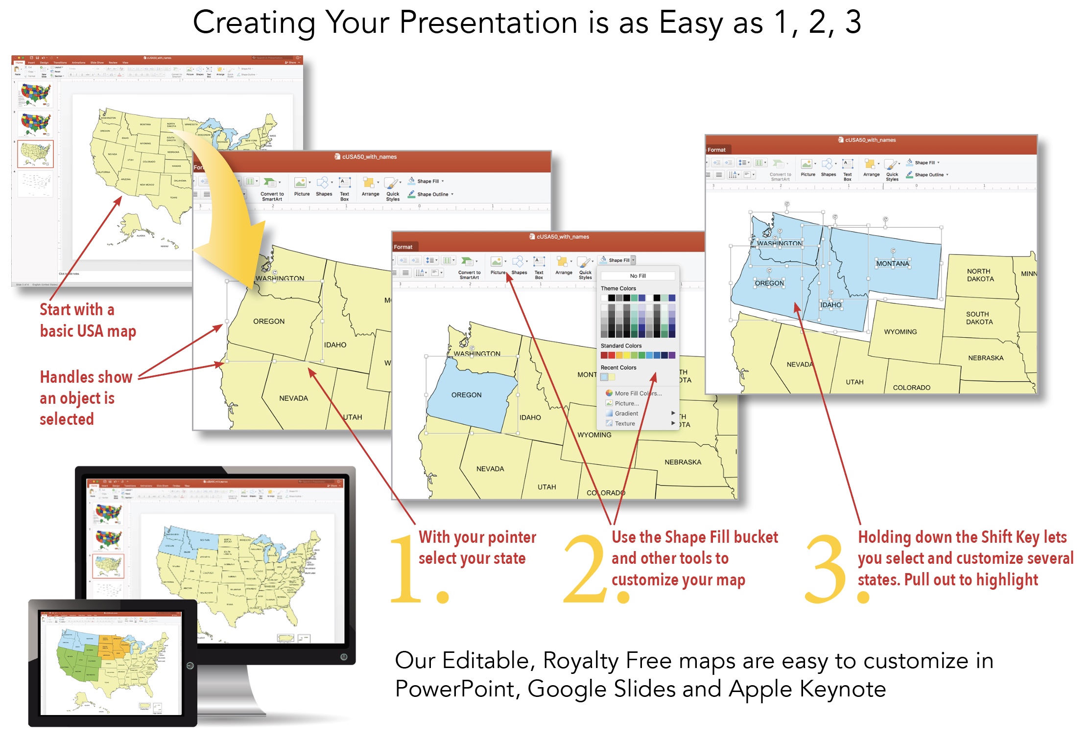 123 Creating a PowerPoint Map is Easy