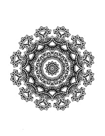 mandala design from Mandala happiness coloring book 2