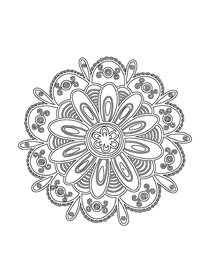 mandala design from Mandala happiness coloring book 2