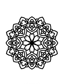 Mandala coloring book, Asian inspired coloring book
