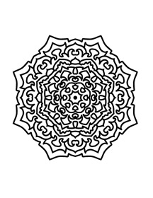 Mandala coloring book, Asian inspired coloring book