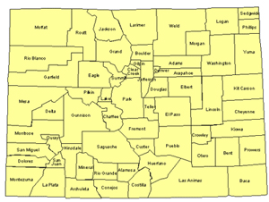Colorado Editable US Detailed County and Highway PowerPoint Map