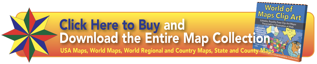 Buy and Download button with full clip art map collection