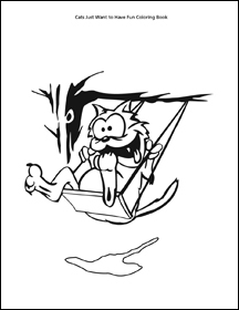 cats just want to have fun coloring book