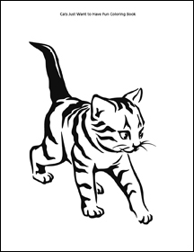 cats just want to have fun coloring book