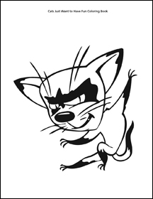 cats just want to have fun coloring book