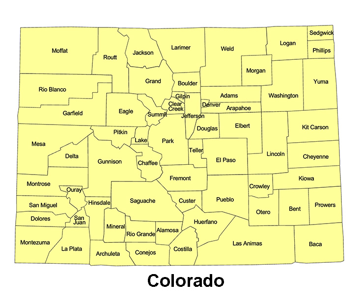 California, County Map with county names, jpg format.