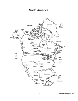 North America with Names for Aquinas Cycle 3 North America