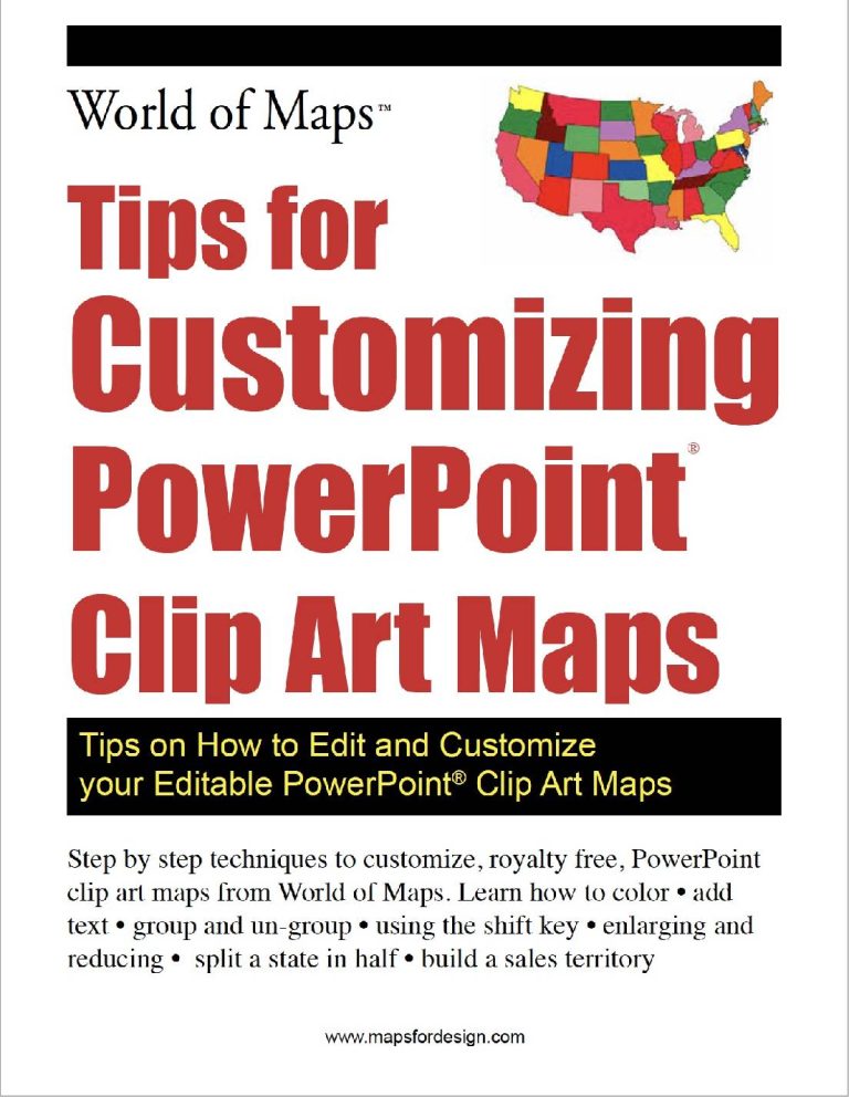 PDF Tips book for Customizing PowerPoint PPT maps