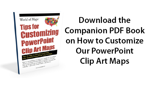 How to Customize PowerPoint Clip Art Maps Companion PDF Book