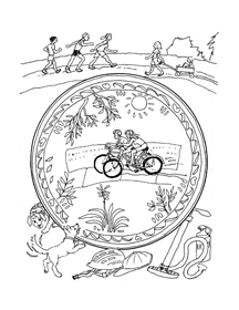 Lets color some pottery coloring book sample image