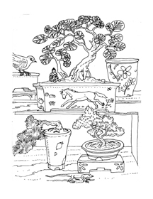 Lets color some pottery coloring book sample image
