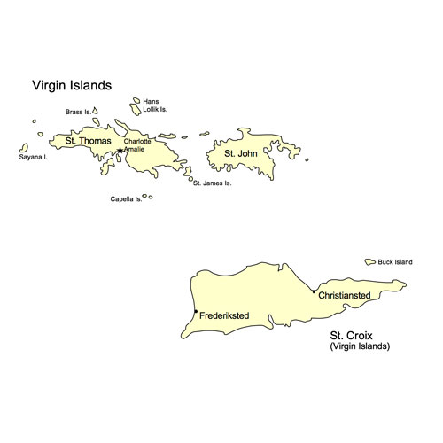 Virgin Islands US Territory PowerPoint Map, Capital and Major Islands See details Virgin Islands US Territory PowerPoint Map, Capital and Major Islands