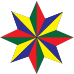 BJDesign Star, no background, clip art maps