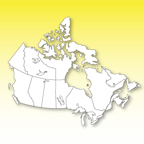Canadian Maps, provinces and territories, names and blank outline maps, black and white, jpg maps