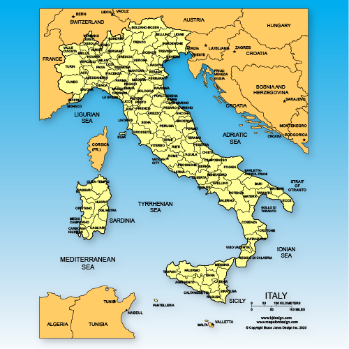 European Country maps. Individual countries with surrounding countries, names, capitals, jpg